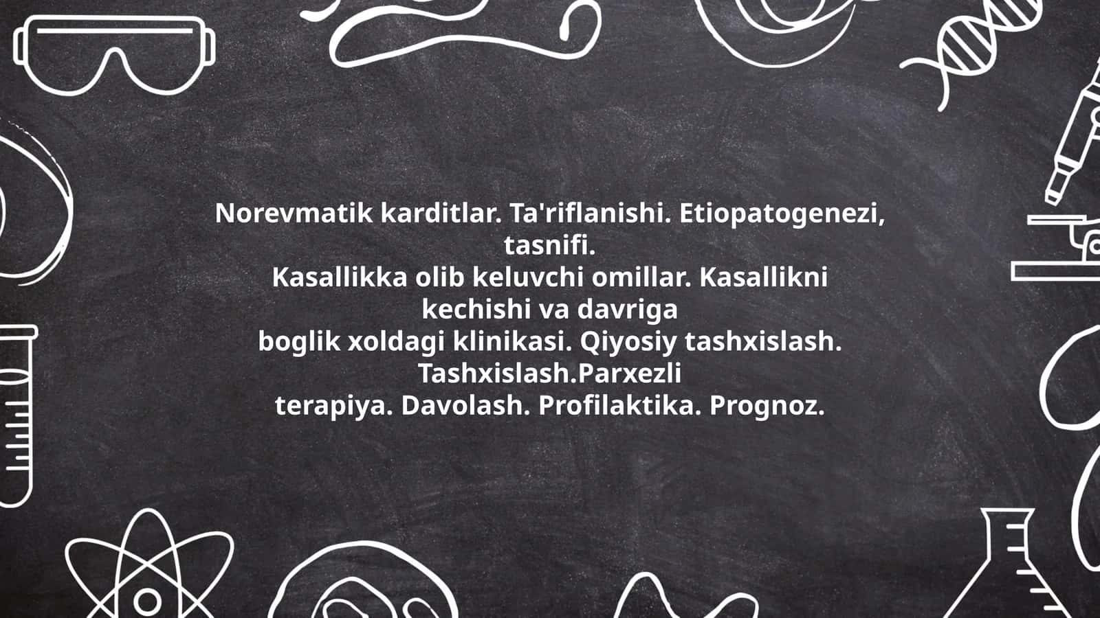 Norevmatik karditlar Ta'riflanishi 1