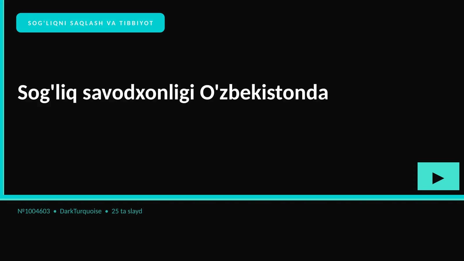 Sog'liqni saqlash va tibbiyot 1