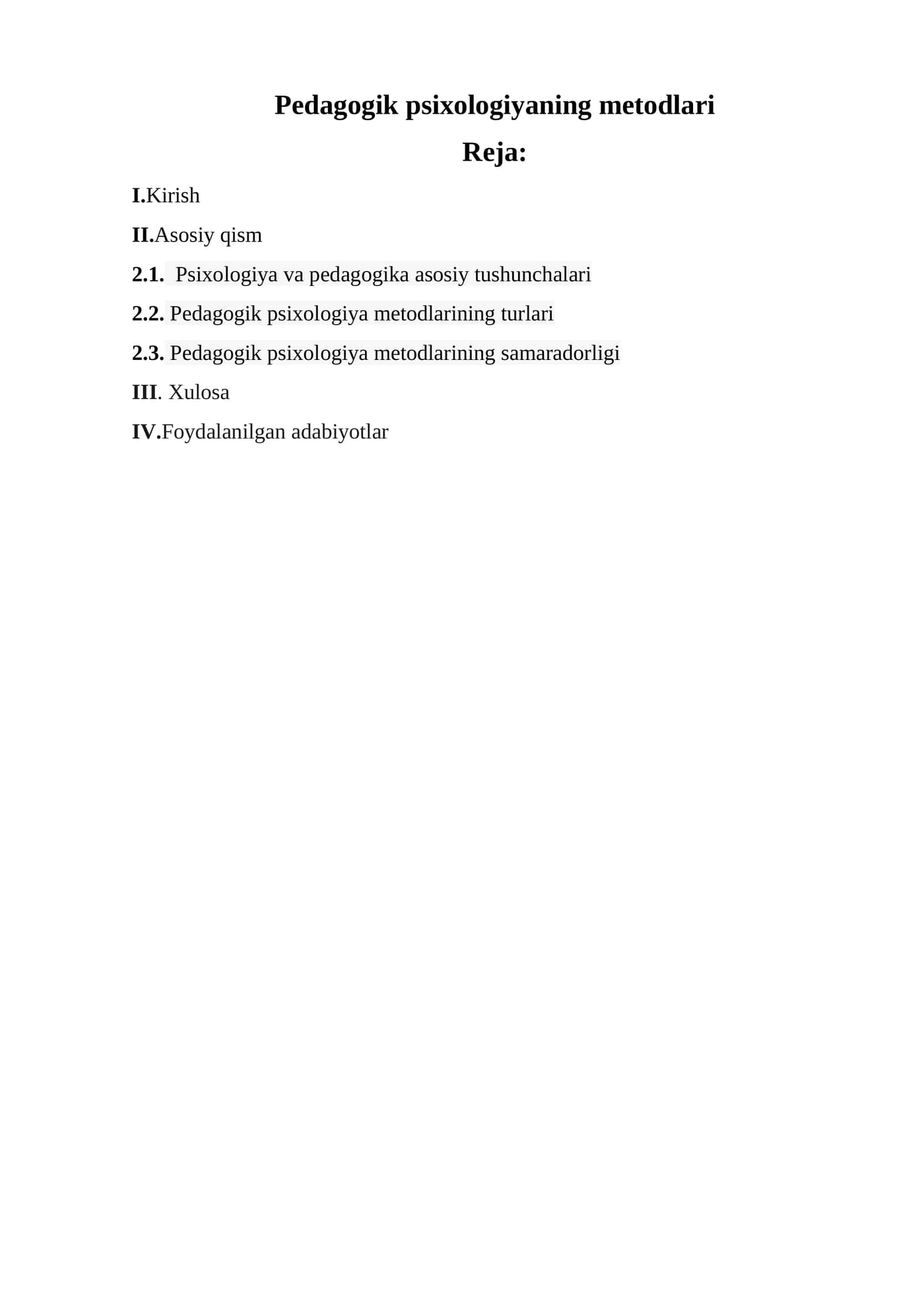 Pedagogik psixologiyaning metodlari 1