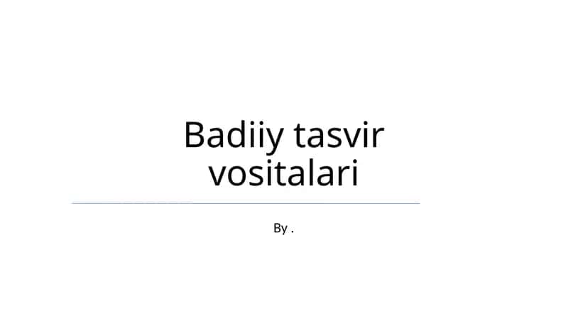 Majazi Tilshunoslik 1