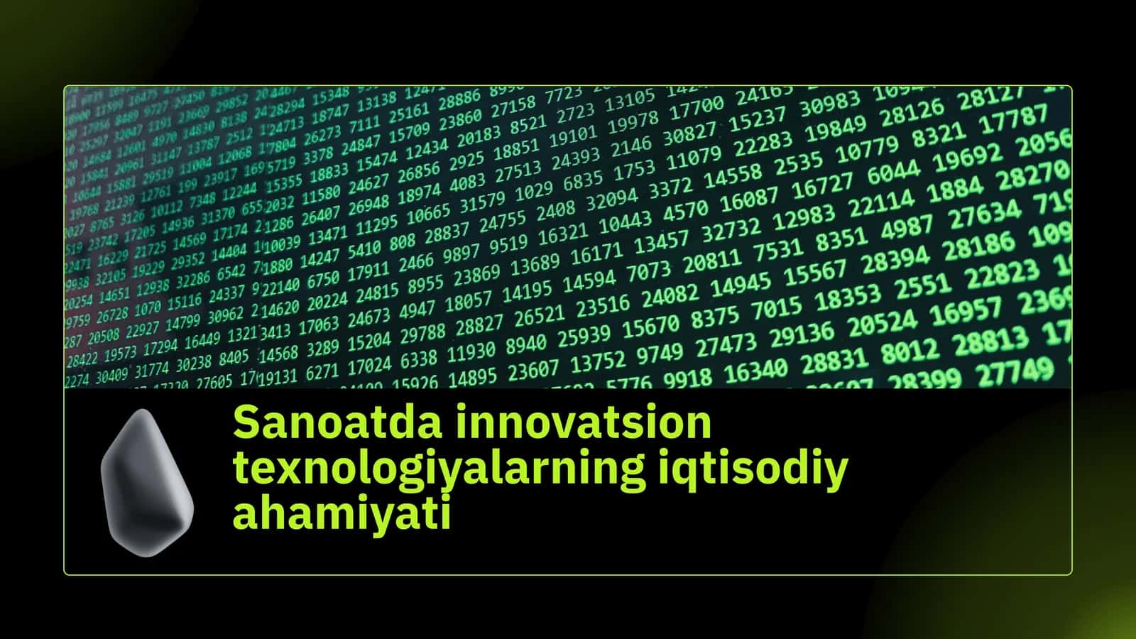 Texnologik innovatsiyalar va Iqtisodiy O'sish 1