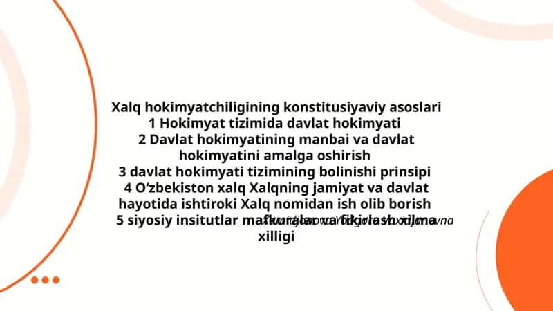 Xalq hokimyatchiligining konstitusiyaviy asoslari 1