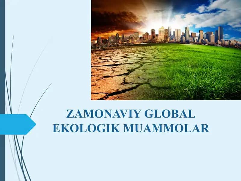 ZAMONAVIY GLOBAL EKOLOGIK MUAMMOLAR 1