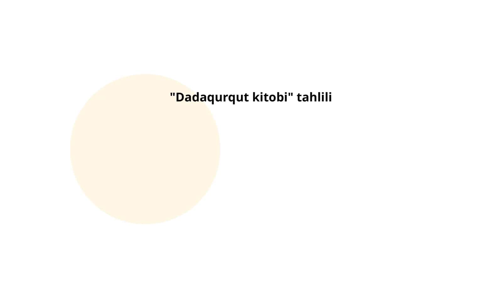 Dadaqurqut kitobi 1