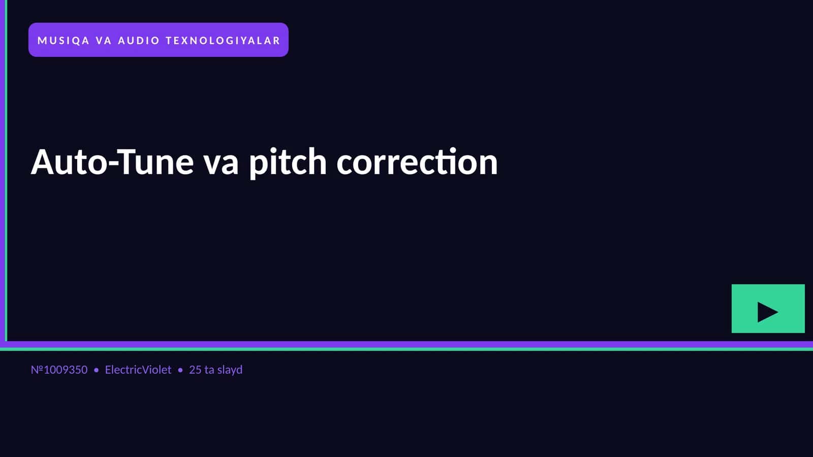Auto-Tune va pitch correction 1