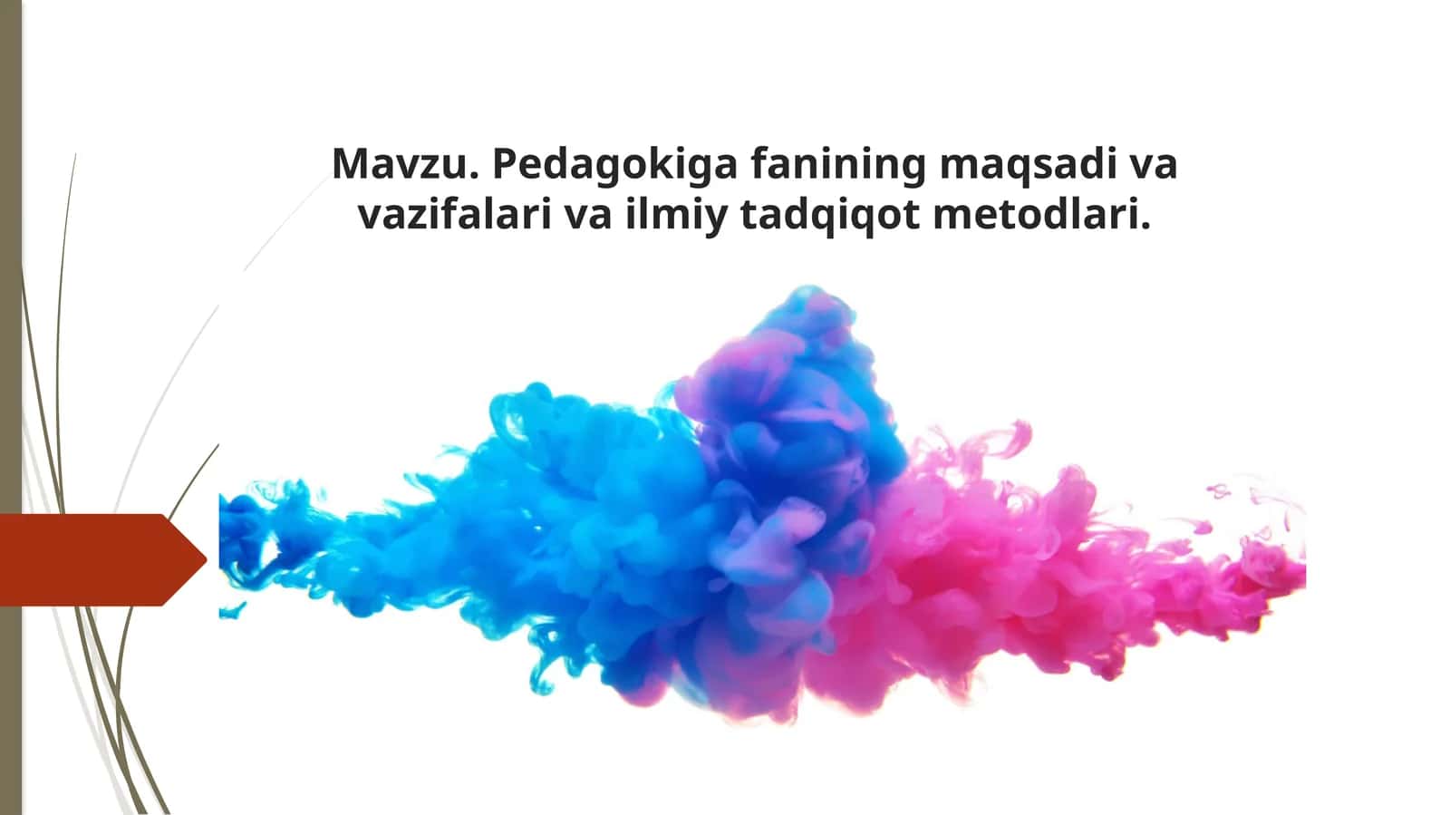 Pedagogikafanining ilmiy-tadqiqot metodlari 1