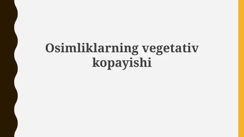 Vegetativ ko'paytirish 1