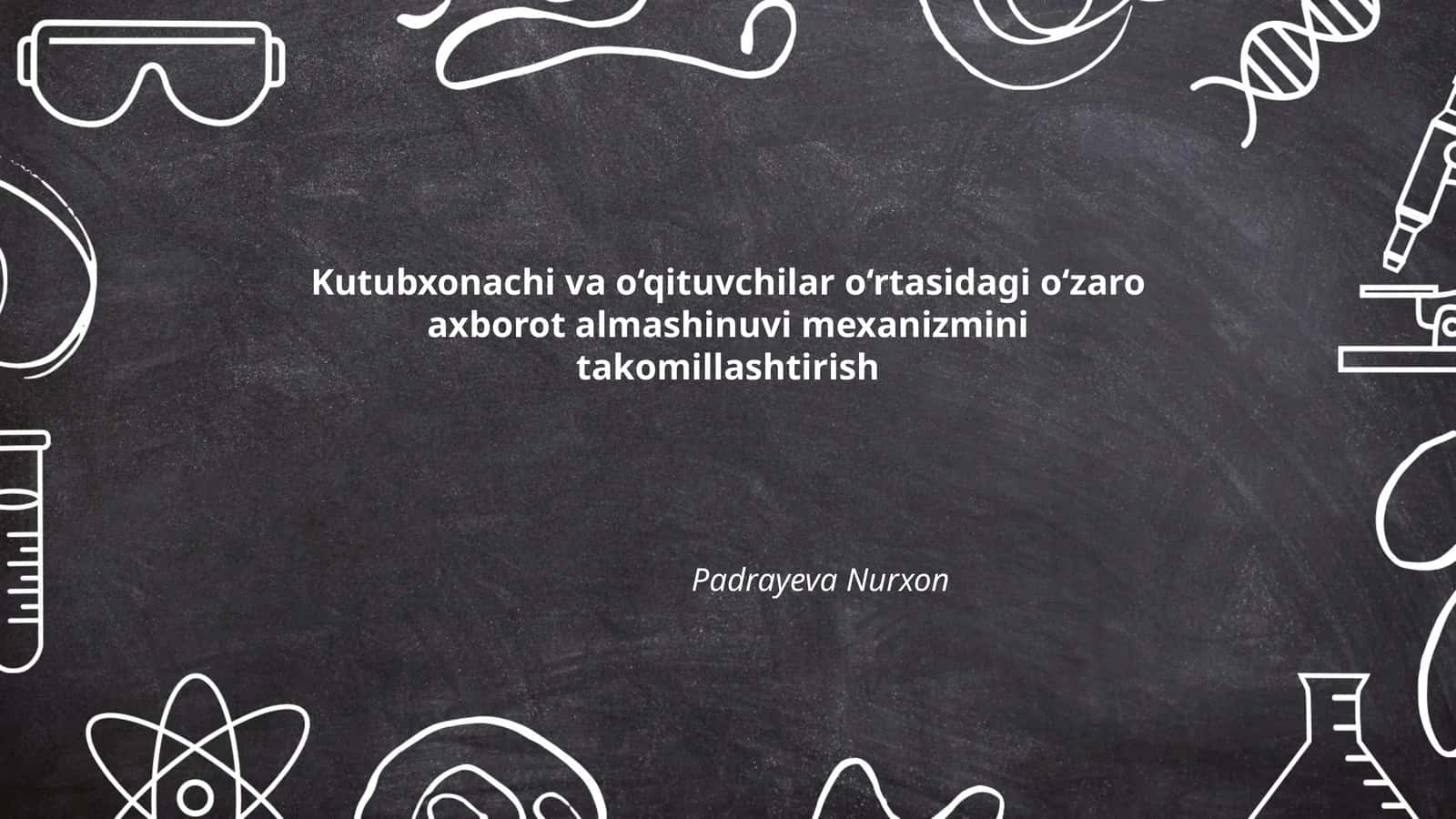 O'zaro Axborot Almashinuvi Mexanizmi 1