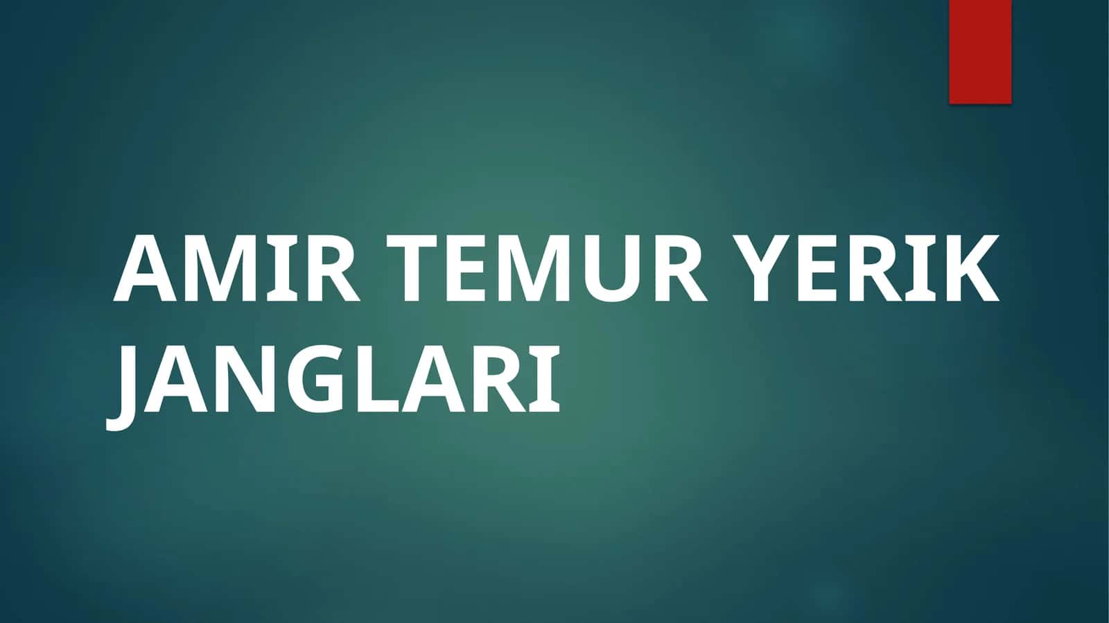 Amir Temur YERIK janglari 1