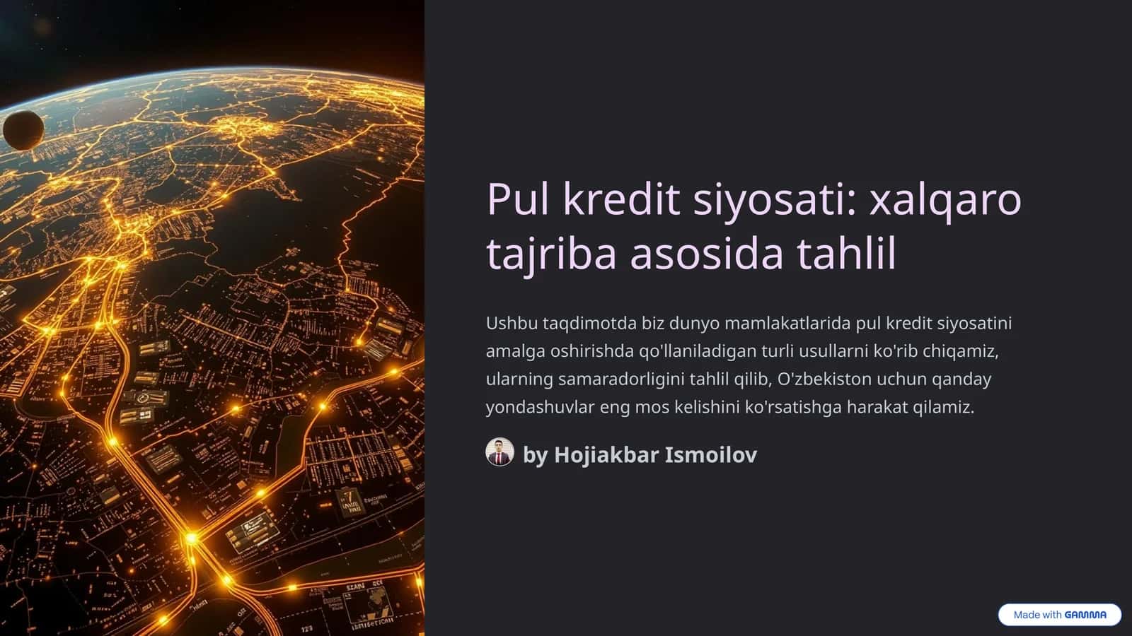 Pul kredit siyosati: xalqaro tajriba asosida tahlil 1