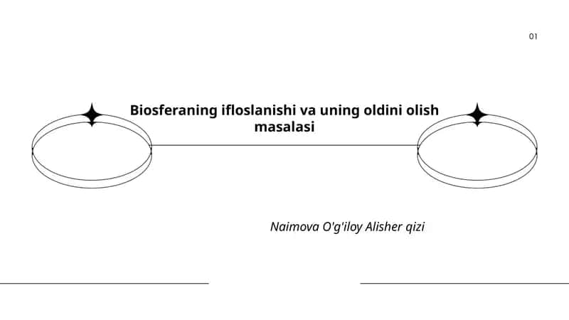 Biosferaning ifloslanishi va uning oldini olish masalasi 1