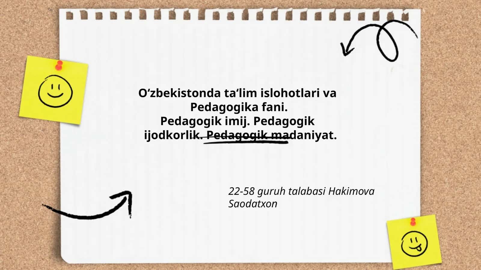 Oʻzbekistonda ta‘lim islohotlari va Pedagogika fani 1