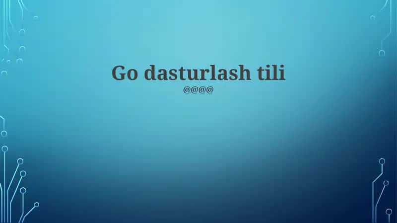 Dasturlash Tillari 1