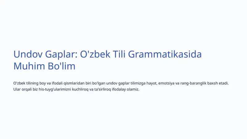 Undov Gaplar 1