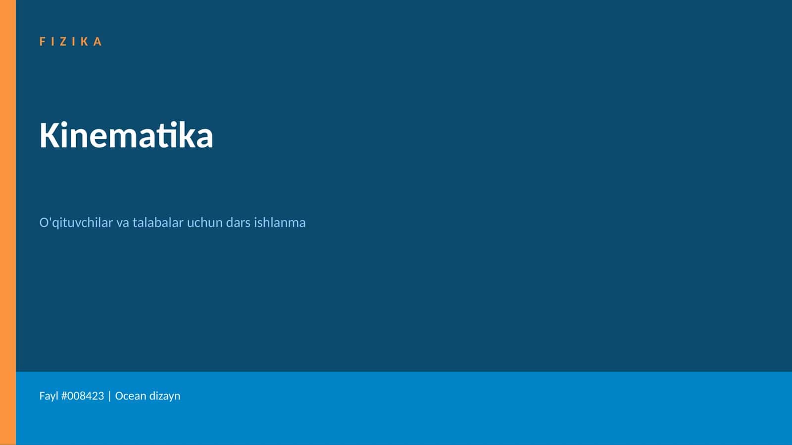 FIZIKA Kinematika 1