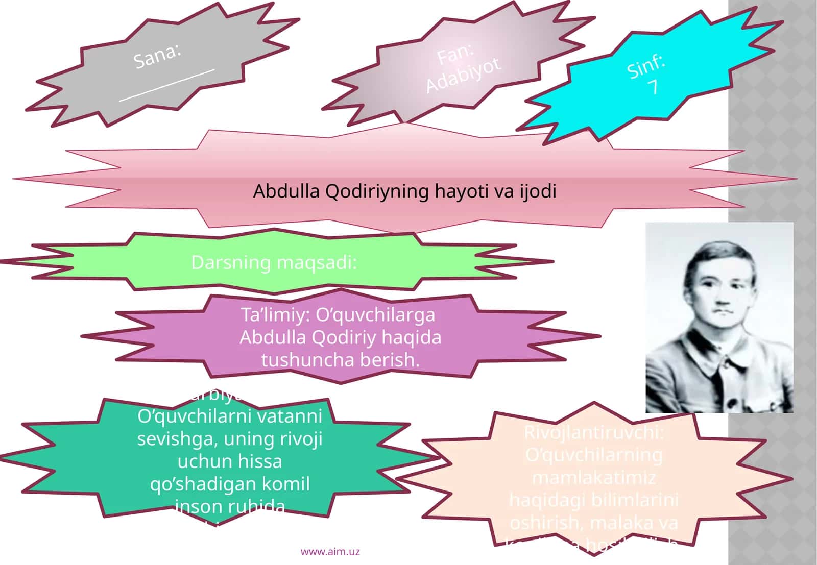 Abdulla Qodiriyning hayoti va ijodi 1