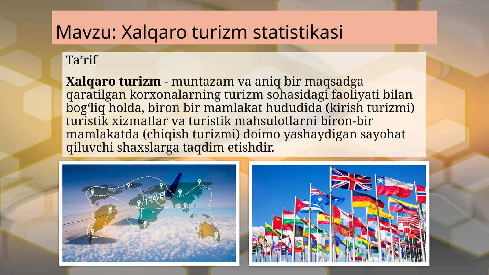 Xalqaro turizm statistikasi 1