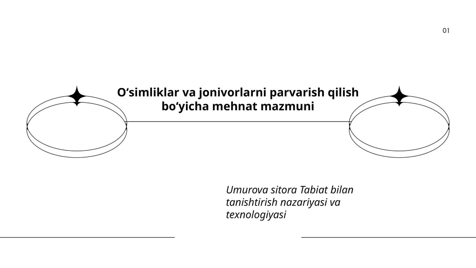 Oʻsimliklar va jonivorlarni parvarish qilish boʻyicha mehnat mazmuni 1