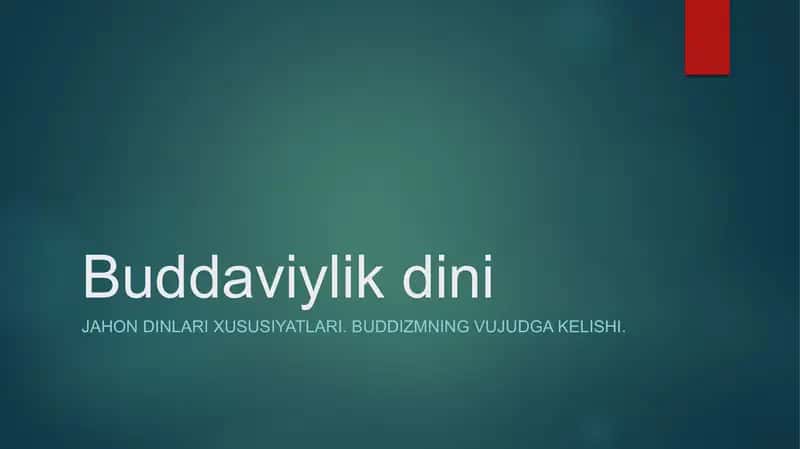 Buddaviylik 1