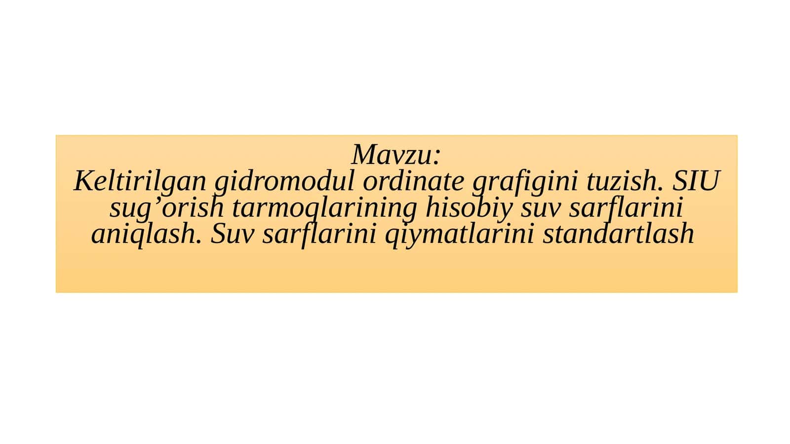 Keltirilganidromodulordinategrafigini tuzish 1
