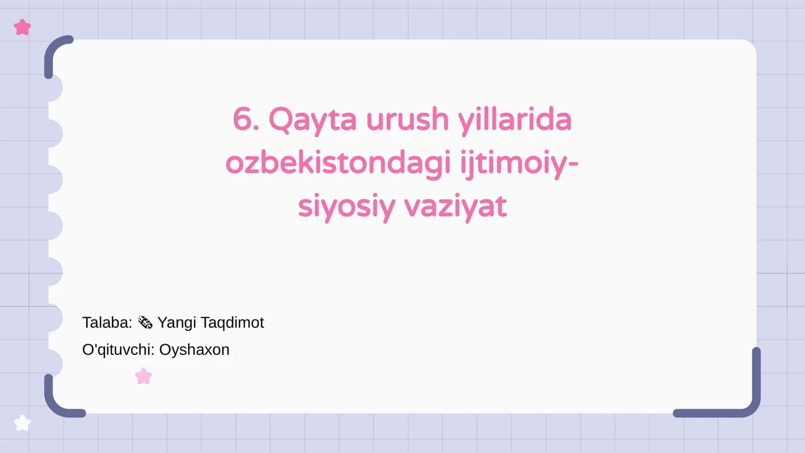 Qayta urush yillarida ozbekistondagi ijtimoiy-siyosiy vaziyat 1