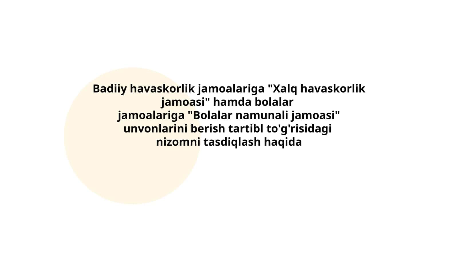Bolalar namunali jamoasi unvonini olgan 1