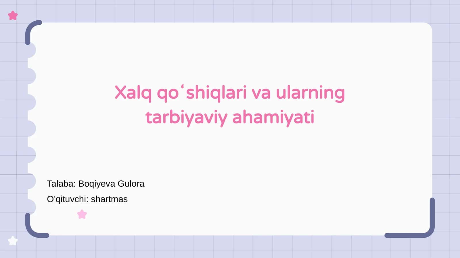 Xalq qoʻshiqlari va ularning tarbiyaviy ahamiyati 1