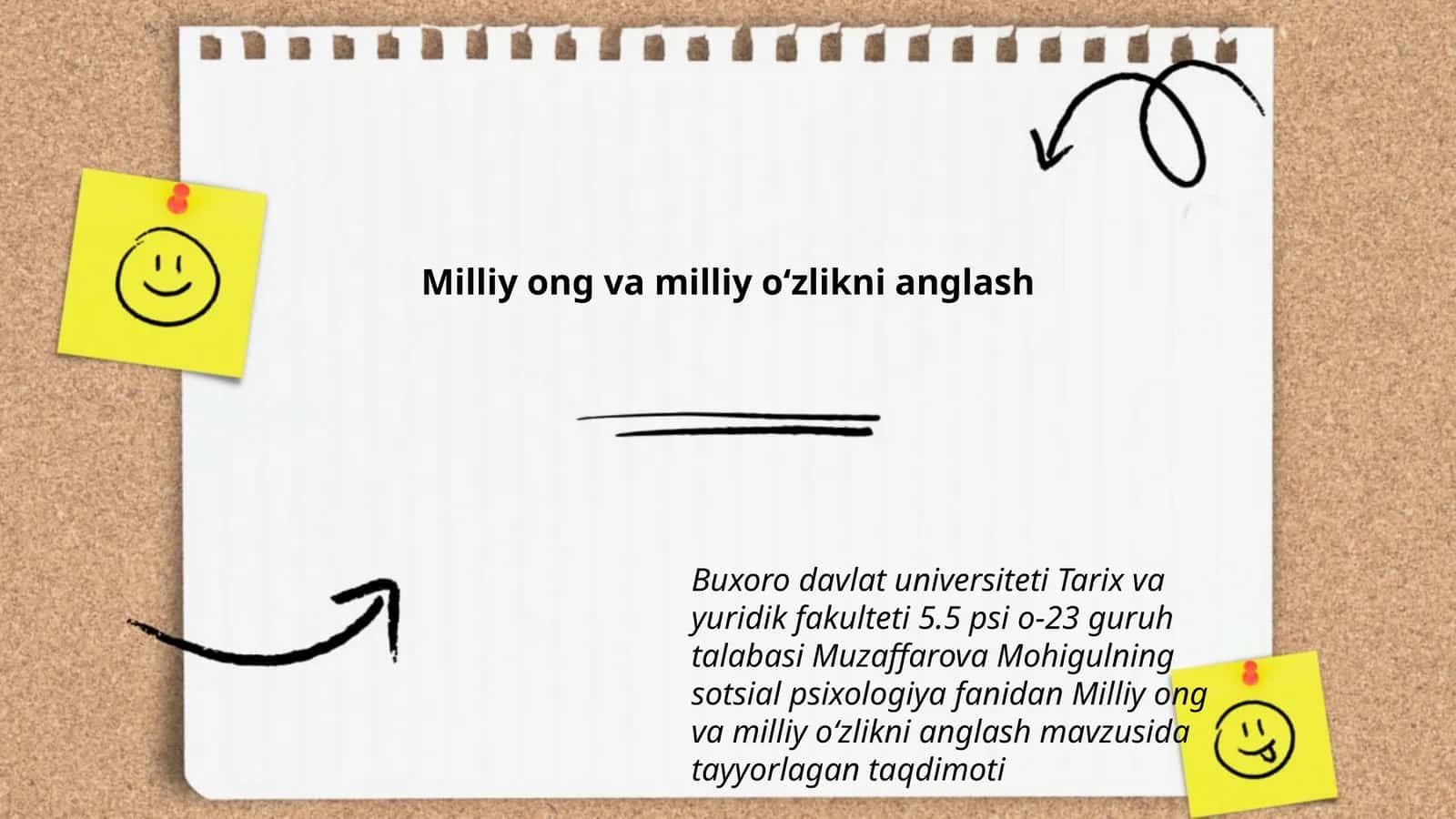 Milliy ong va milliy oʻzlikni anglash 1