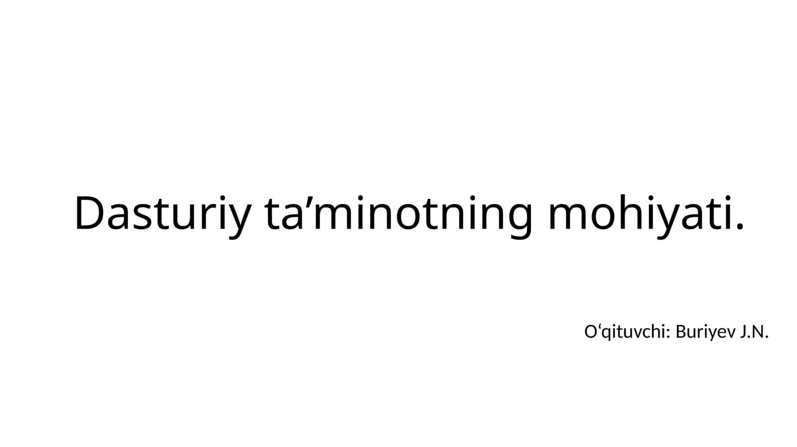 Dasturiy ta’minotning mohiyati 1