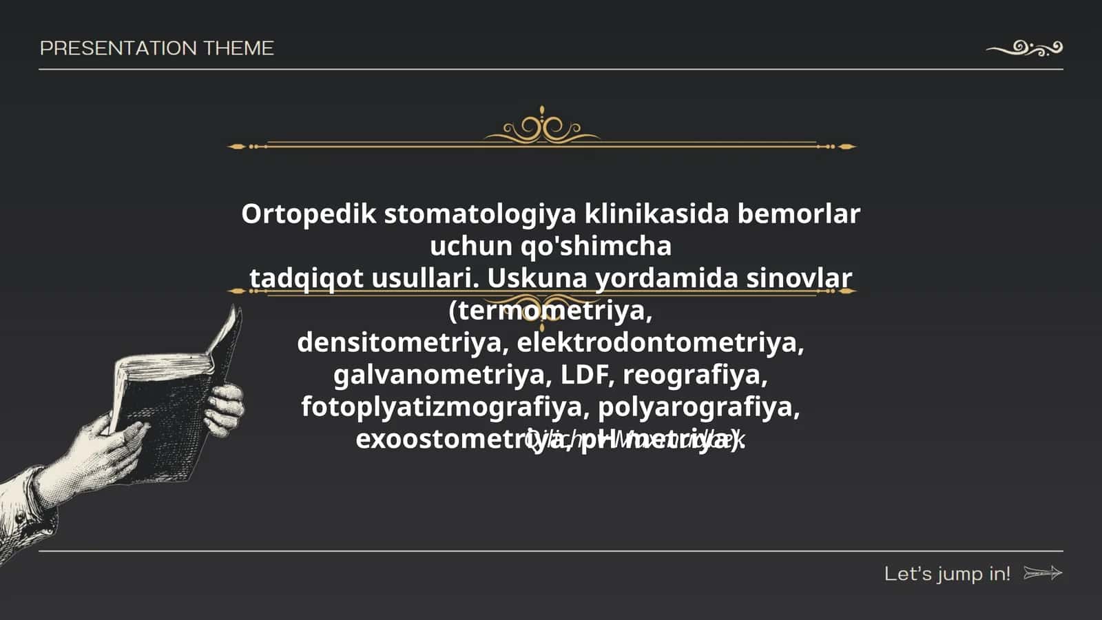 Ortopedik stomatologiya klinikasida bemorlar uchun qo'shimcha tadqiqot usullari 1