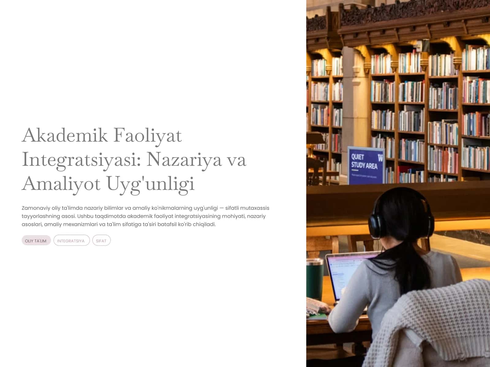 Akademik faoliyat integratsiyasi nazariy va amaliyot uygunligi 1