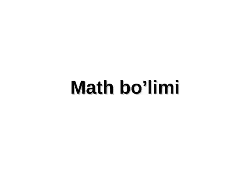 MatLab tizimi
