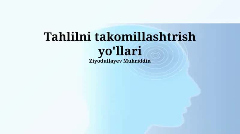 Zamonaviy Asboblardan Foydalanish 1