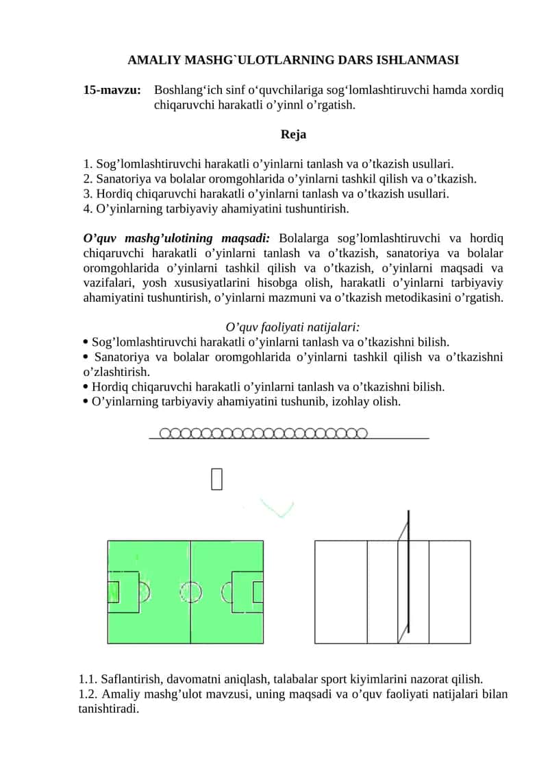 AMALIY MASHG`ULOTLARNING DARS ISHLANMASI 1