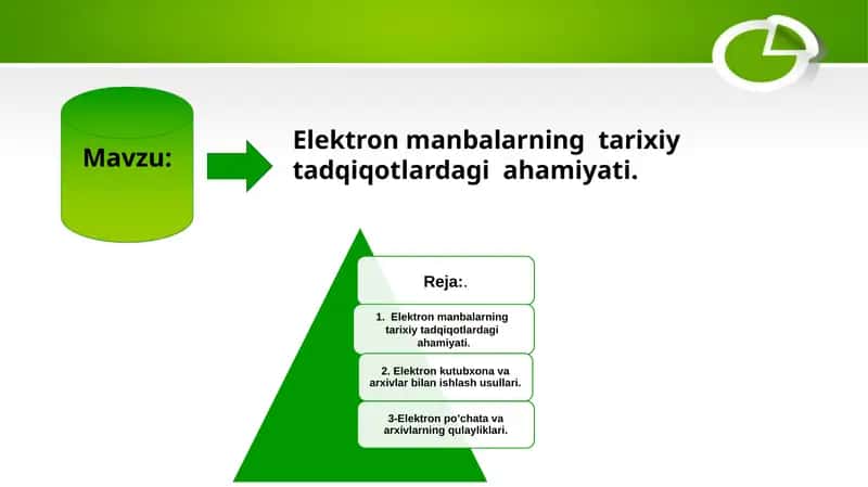 Elektron manbalarning tarixiy tadqiqotlardagi  ahamiyati 1