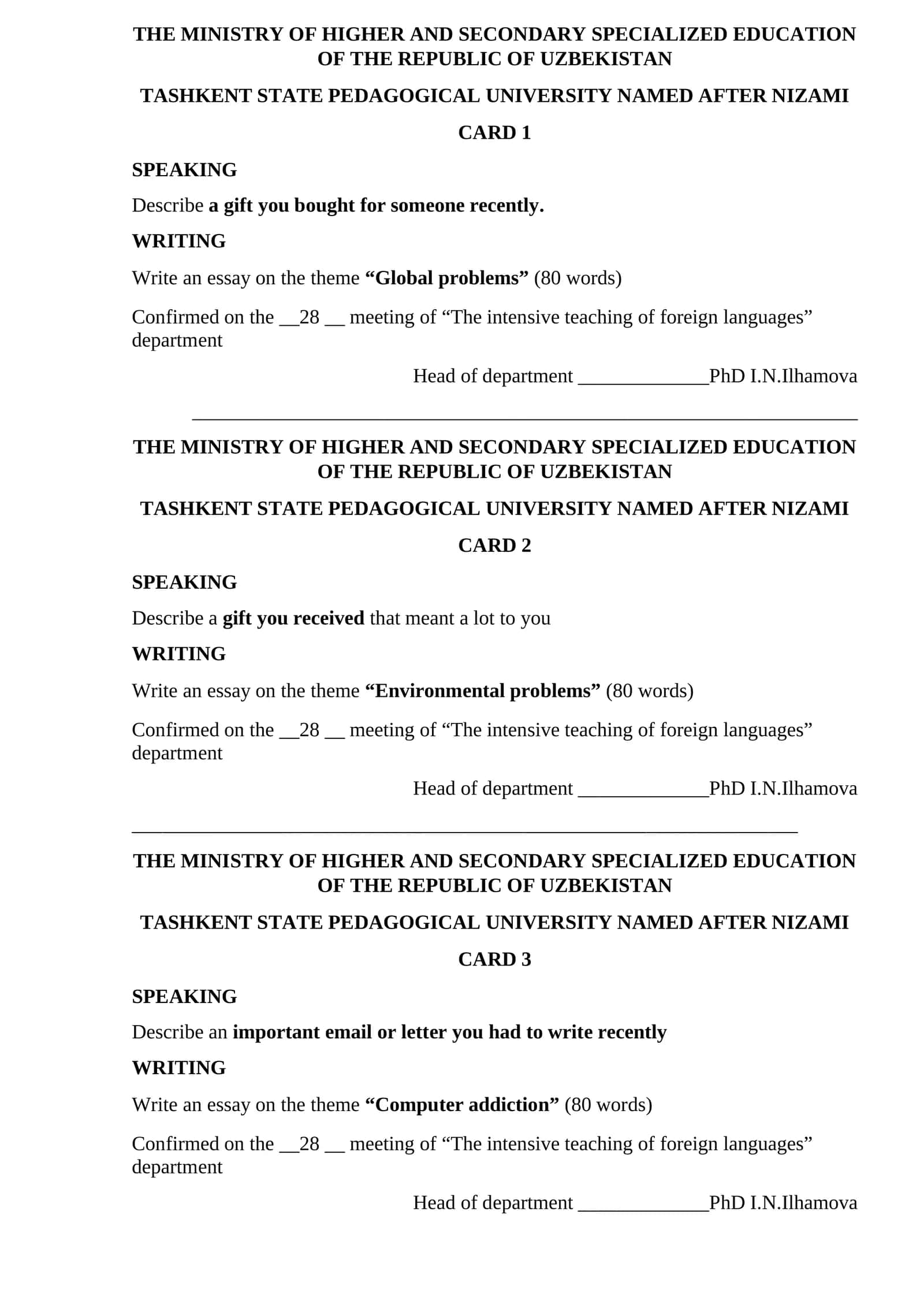 The intensive teaching of foreign languages 1