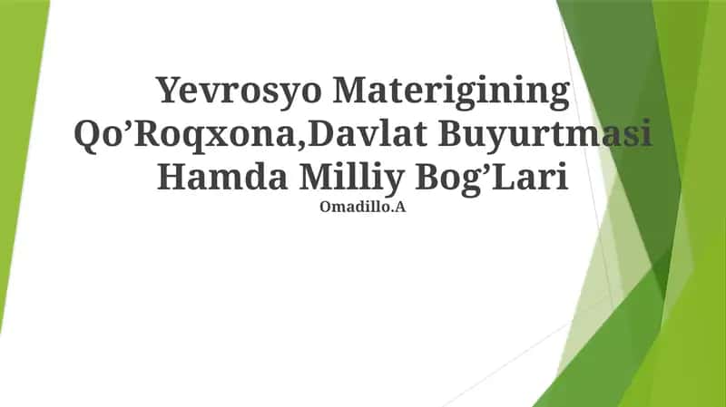 Yevrosyo Materigining Qo‘Roqxona 1