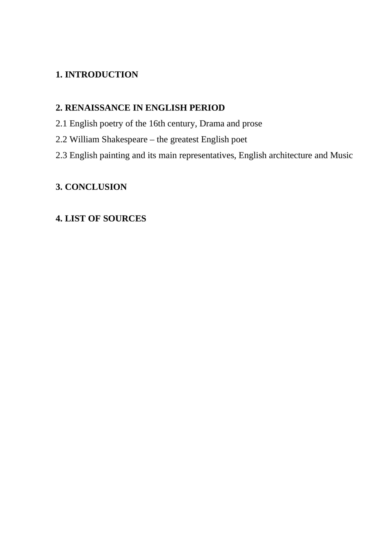 RENAISSANCE IN ENGLISH PERIOD 1