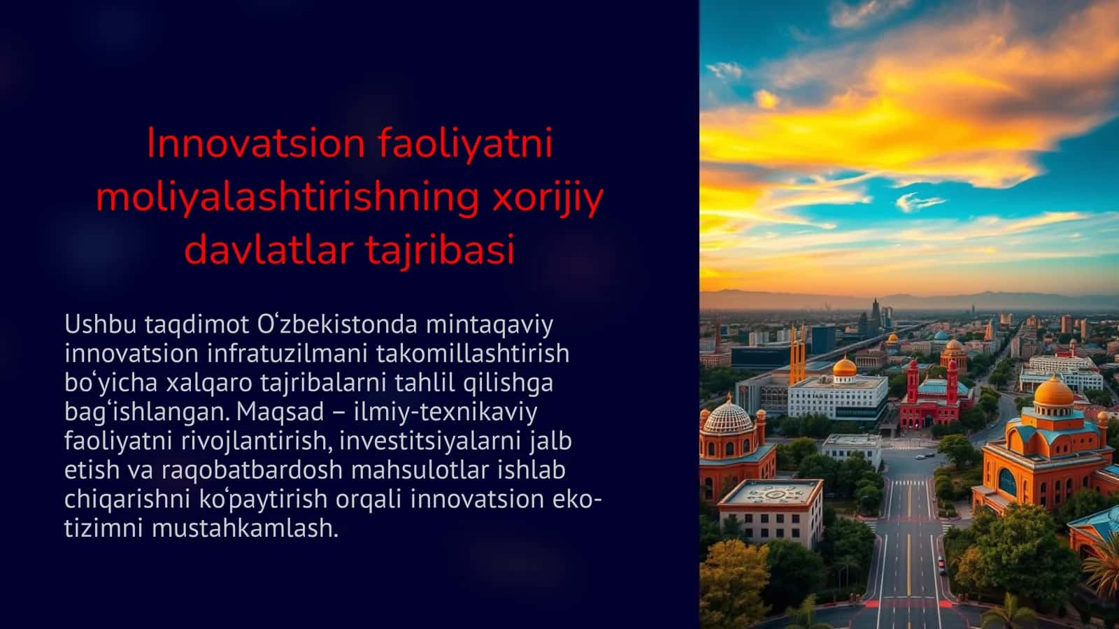 Innovatsion faoliyatni moliyalashtirishning xorijiy davlatlar tajribasi 1