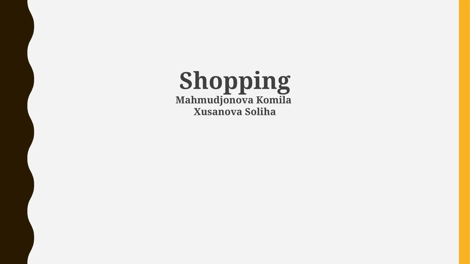 Shopping 1