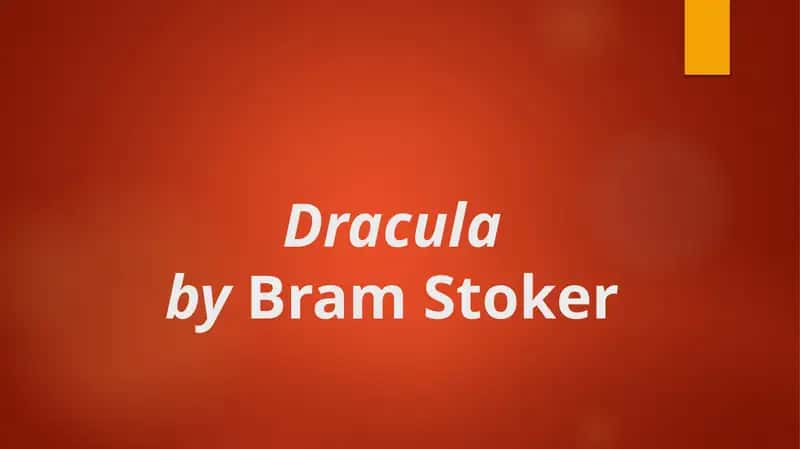 Dracula by Bram Stoker 1