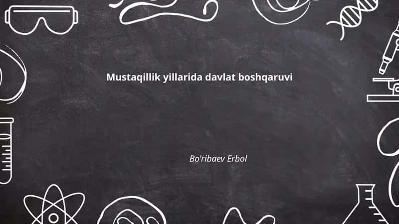 Konstitutsiyaning qabul qilinishi va davlat boshqaruvi 1