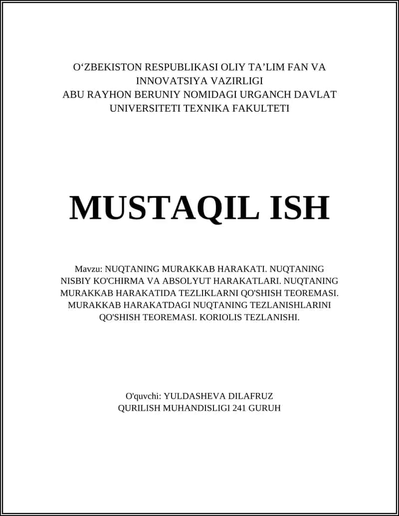 NUQTANING MURAKKAB HARAKATI 1