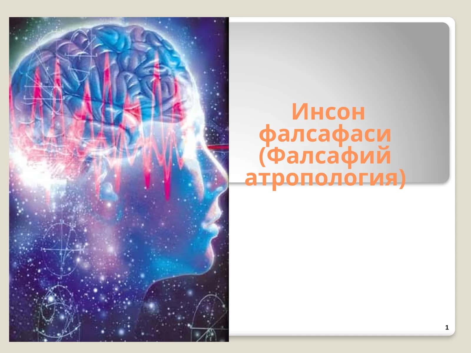 Инсон фалсафаси (Фалсафий атропология) 1