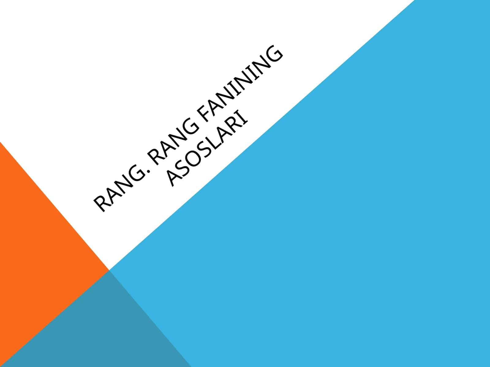 Rang. Rang fanining asoslari 1