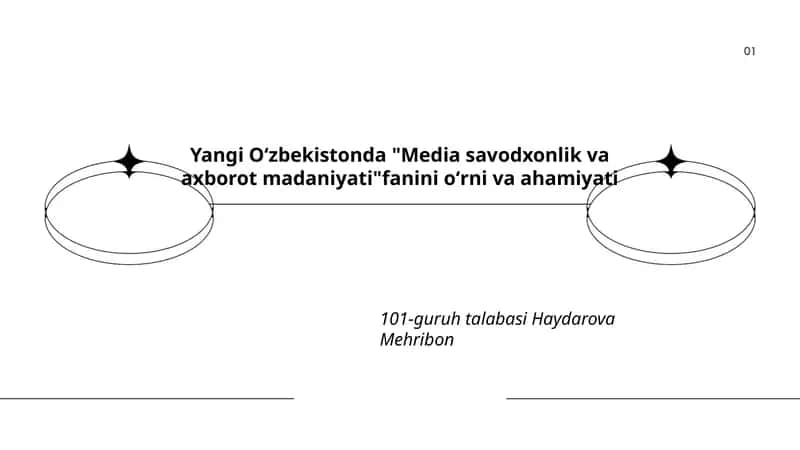 Media savodxonlik va axborot madaniyati 1
