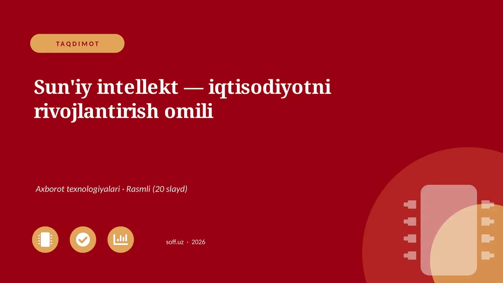 Sun'iy intellekt — iqtisodiyotni rivojlantirish omili 1