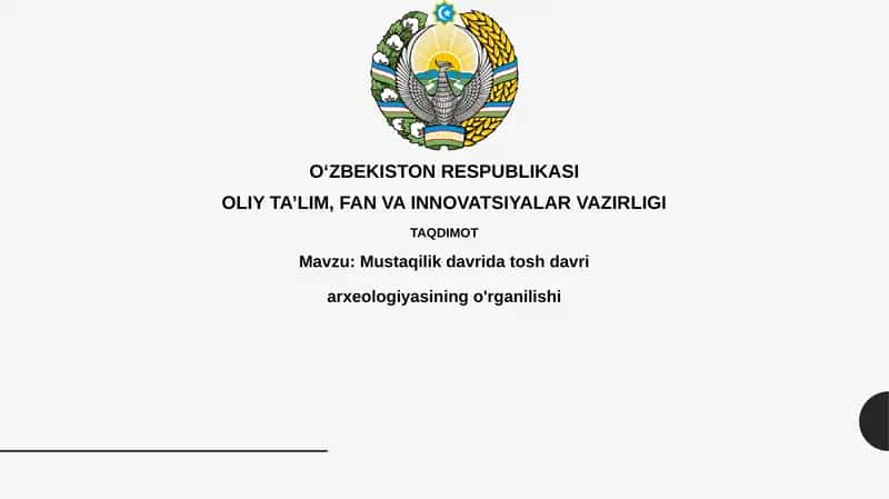 Mustaqilik davridagi tosh davri arxeologiyasi 1