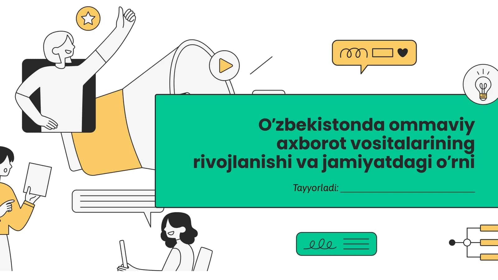 O’zbekistonda ommaviy axborot vositalarining rivojlanishi va jamiyatdagi o’rni 1