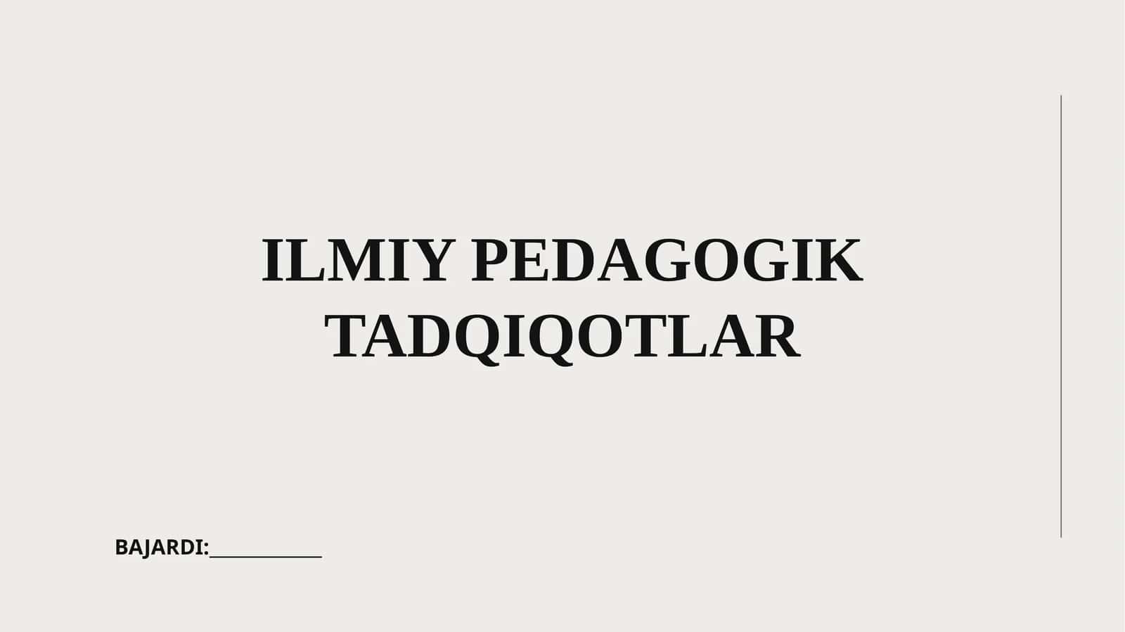 Ilmiy Pedagogik Tadqiqotlar 1